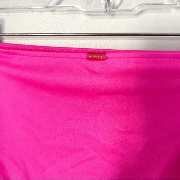 🌺3 FOR $20🌺 - Doll & Co High Waist Bikini Bottom Hot Pink Shimmer M Swimwear - Picture 5 of 8